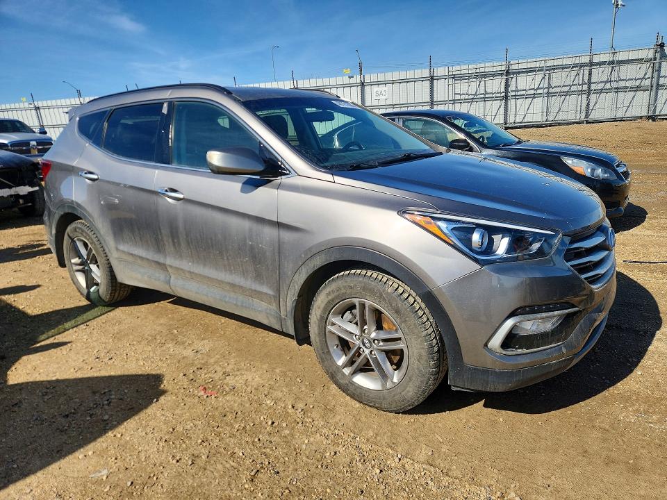 2018 Hyundai Santa fe VIN 5XYZTDLB4JG546492 COPART salvage auction — FRONT END, Ab - Bos - Salvage, sold $5,500 on 2026-07-02 (photo 4)