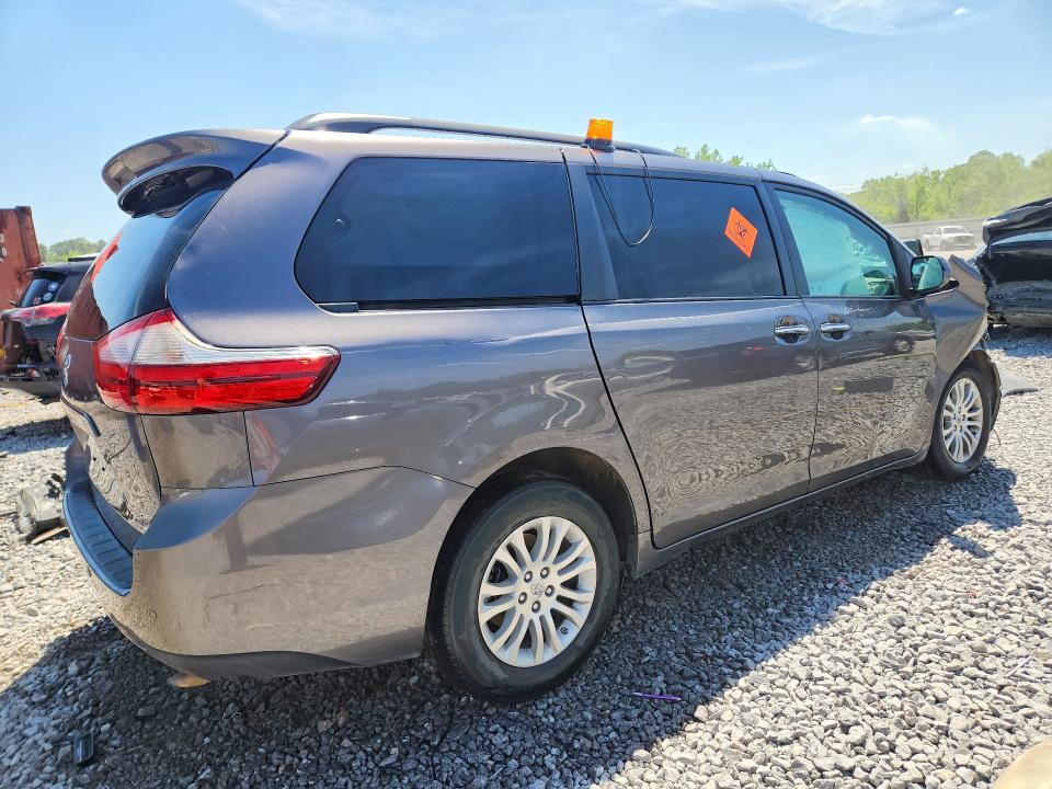 2016 Toyota Sienna VIN 5TDYK3DC5GS713552 COPART salvage auction — FRONT END, Al - Cert Of Title-Parts Only Salvg, sold $150 on 2026-07-28 (photo 3)