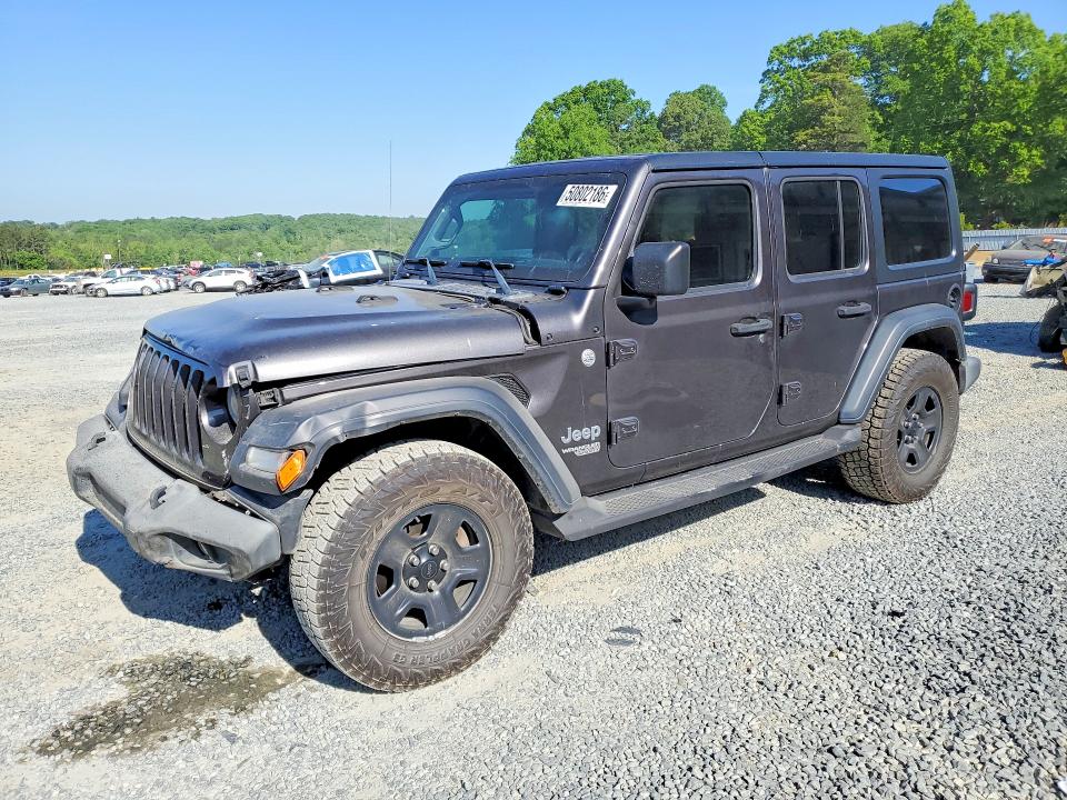 2019 Jeep Wrangler unlimited VIN 1C4HJXDGXKW599389 COPART salvage auction — FRONT END, Nc - Salvage Certificate Of Title, sold $8,900 on 2026-07-02 (photo 1)
