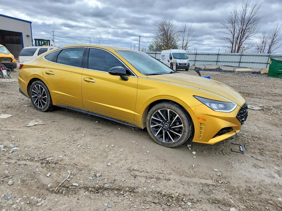 2020 Hyundai Sonata VIN 5NPEJ4J2XLH018796 COPART salvage auction — HAIL, Sd - Cert Of Title-Salvage, sold $3,850 on 2026-07-06 (photo 4)