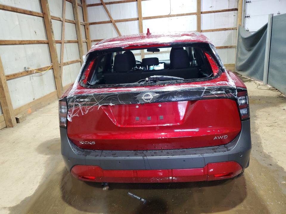 2025 Nissan Kicks VIN 3N8AP6CB8SL322122 COPART salvage auction — HAIL, Oh - Cert Of Title-Salvage, sold $7,900 on 2026-07-06 (photo 6)