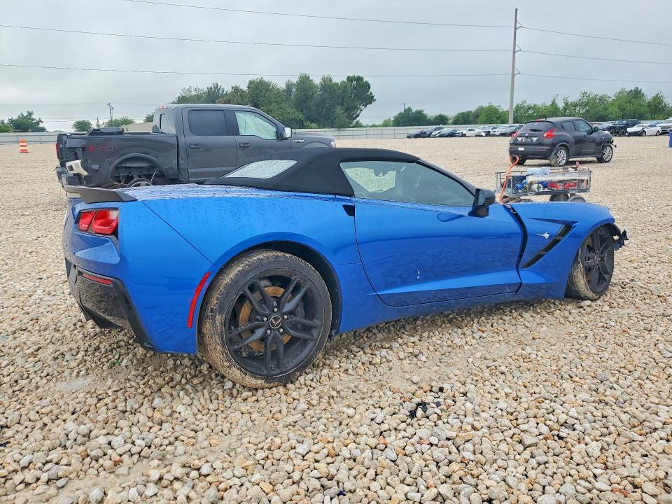 2014 Chevrolet Corvette VIN 1G1YK3D70E5122558 COPART salvage auction — FRONT END, TX - SALVAGE VEHICLE TITLE, sold $7,300 on 2026-07-02 (photo 3)