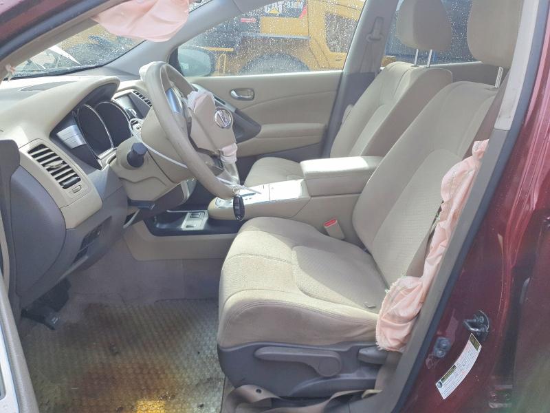 2009 Nissan Murano VIN JN8AZ18W79W133748 COPART salvage auction — FRONT END, CO - SALVAGE TITLE, sold $275 on 2026-07-29 (photo 7)