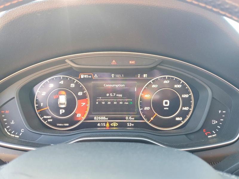 2018 Audi Sq5 VIN WA1A4AFY4J2180014 COPART salvage auction — WATER/FLOOD, Ny - Certificate Of Title, sold $7,400 on 2026-07-15 (photo 9)