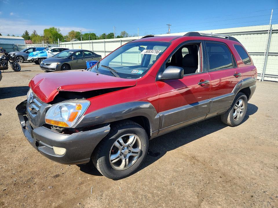 2006 Kia Sportage VIN KNDJF723867284495 COPART salvage auction — FRONT END, Pa - Cert Of Title, sold $425 on 2026-07-07 (photo 1)