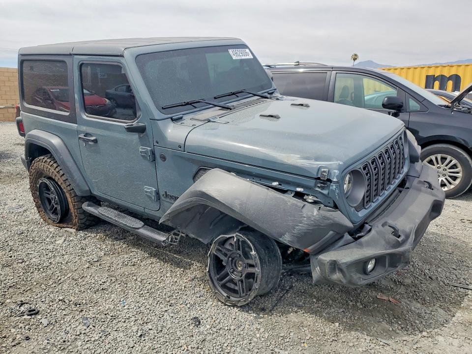 2025 Jeep Wrangler / VIN 1C4PJXAN3SW619917 COPART salvage auction — FRONT END, Salvage Title, sold $13,900 on 2026-07-29 (photo 4)