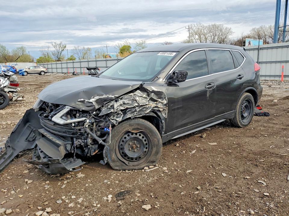 2017 Nissan Rogue VIN KNMAT2MVXHP544103 COPART salvage auction — FRONT END, Il - Salvage Certificate, sold $725 on 2026-07-10 (photo 1)