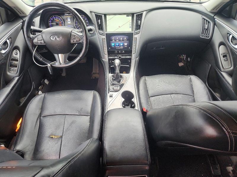 2014 Infiniti Q50 VIN JN1BV7AR7EM681471 COPART salvage auction — WATER/FLOOD, Tx - Salvage Title-Flood Damage, sold $1,850 on 2026-07-02 (photo 8)