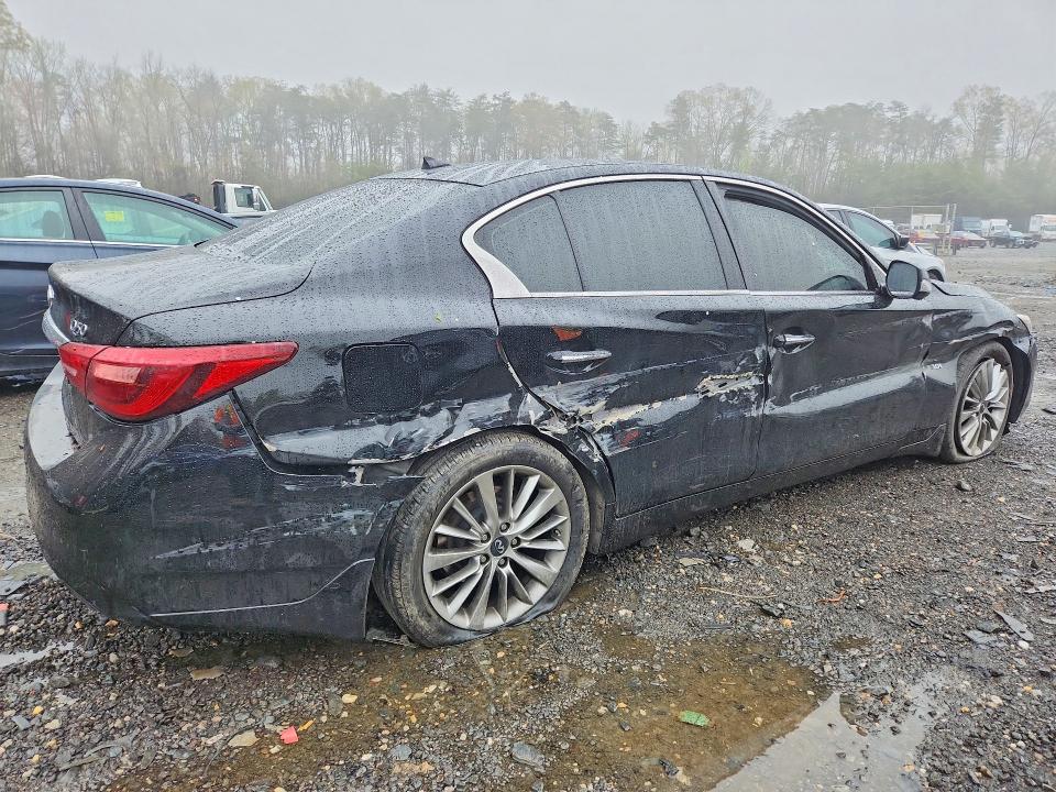 2018 Infiniti Q50 VIN JN1EV7AR1JM432056 COPART salvage auction — SIDE, Md - Cert Of Salvage > 75% Damage, sold $2,350 on 2026-07-24 (photo 3)