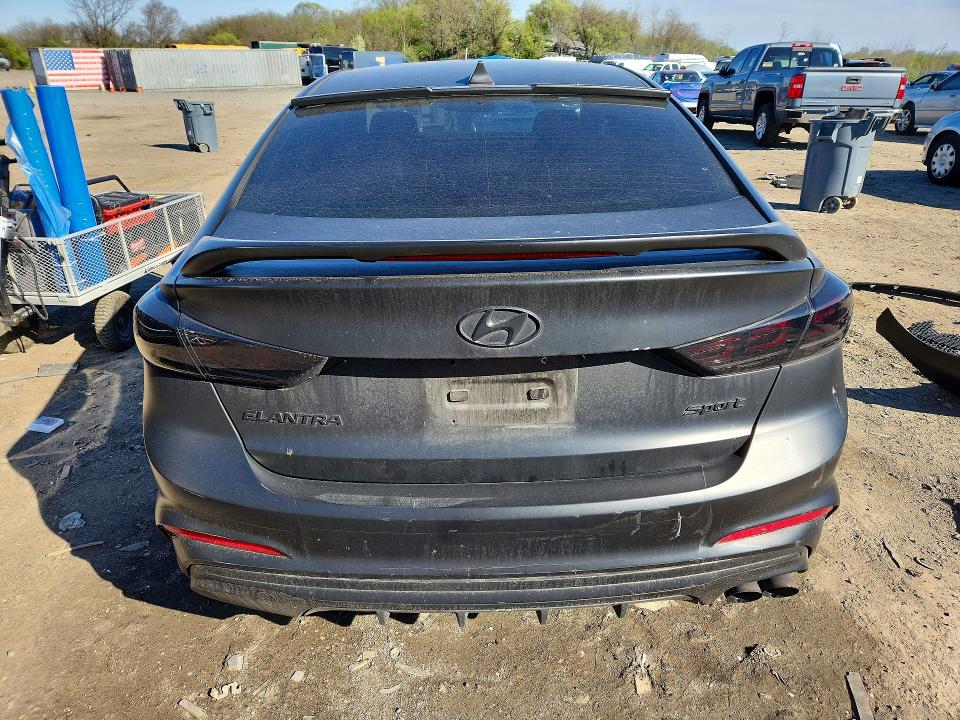 2018 Hyundai Elantra VIN KMHD04LBXJU554772 COPART salvage auction — FRONT END, MD - CERT OF SALVAGE > 75% DAMAGE, sold $125 on 2026-07-30 (photo 6)