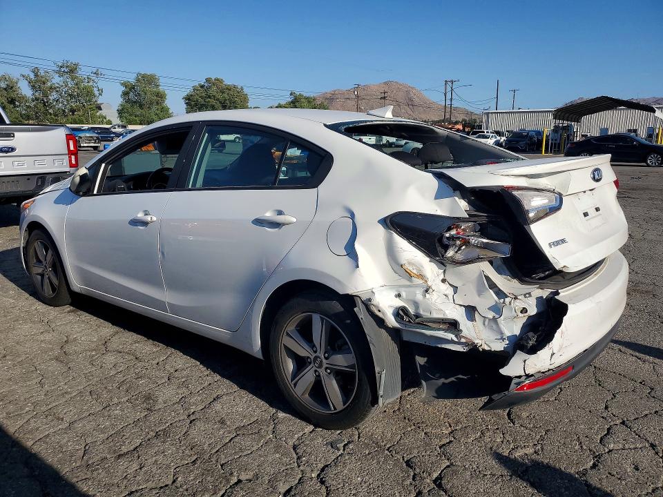2018 Kia Forte VIN 3KPFL4A71JE218395 COPART salvage auction — REAR END, Ca - Salvage Certificate, sold $2,050 on 2026-07-09 (photo 2)