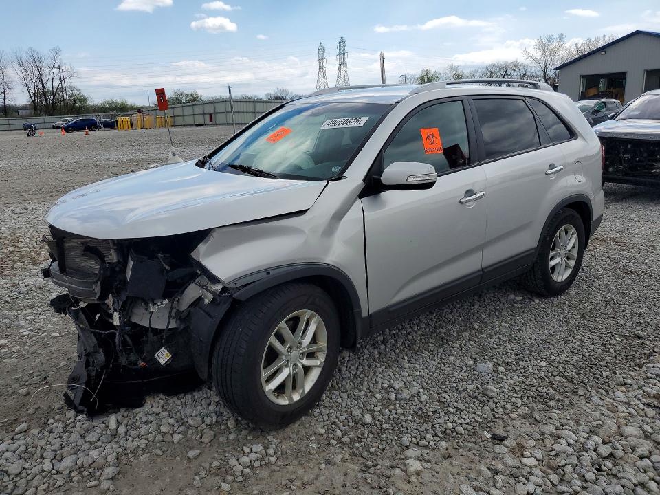 2014 Kia Sorento VIN 5XYKT4A68EG521933 COPART salvage auction — FRONT END, Salvage Title, sold $450 on 2026-07-10 (photo 1)