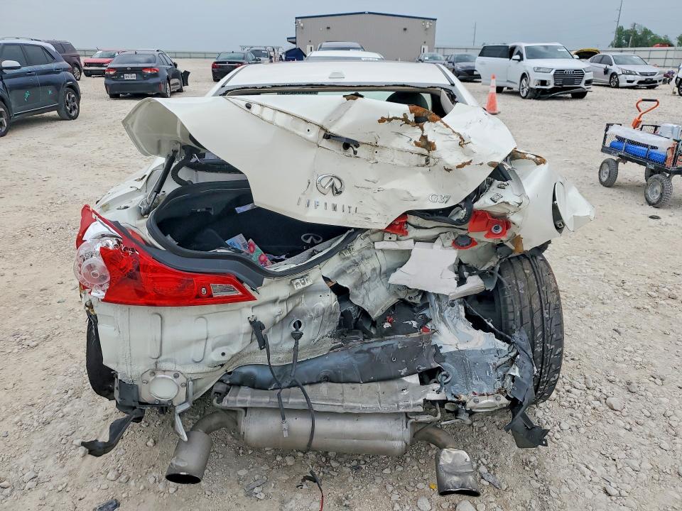 2013 Infiniti G37 VIN JN1CV6EK2DM920242 COPART salvage auction — REAR END, Tx - Salvage Vehicle Title, sold $650 on 2026-07-09 (photo 6)
