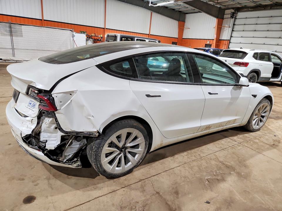 2022 Tesla Model 3 VIN 5YJ3E1EB4NF296213 COPART salvage auction — Rear End, AB - OOP - SALVAGE, sold $14,500 on 2026-07-06 (photo 3)