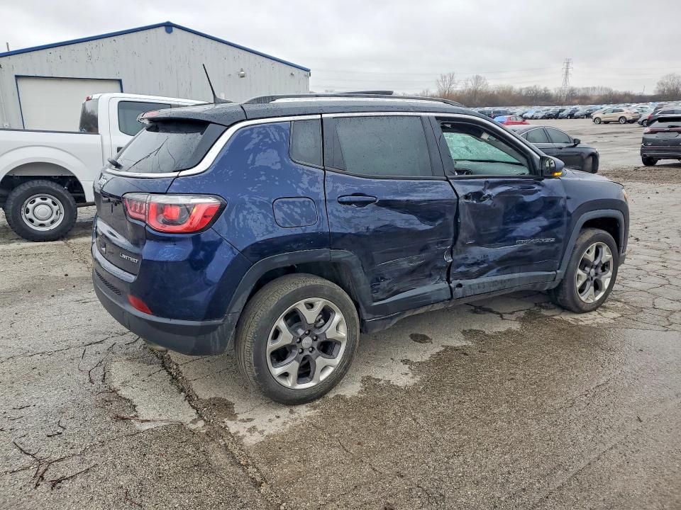 2020 Jeep Compass VIN 3C4NJDCB3LT234292 COPART salvage auction — ROLLOVER, Il - Salvage Certificate, sold $1,650 on 2026-07-03 (photo 3)