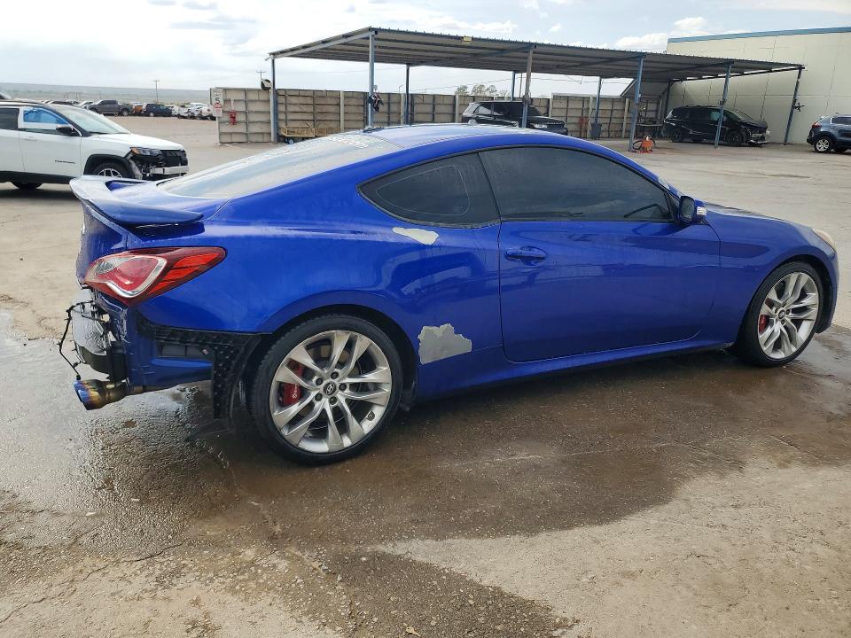 2013 Hyundai Genesis VIN KMHHU6KJ9DU101192 COPART salvage auction — REAR END, Tx - Salvage Vehicle Title, sold $400 on 2026-07-28 (photo 3)