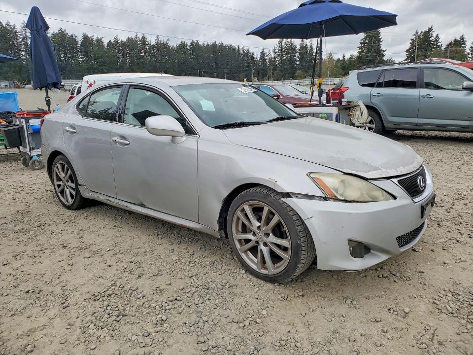 2007 Lexus Is 250 VIN JTHBK262X72049744 COPART salvage auction — FRONT END, Wa - Aff In Lieu Of Title - Rebuilt, sold $175 on 2026-07-31 (photo 4)