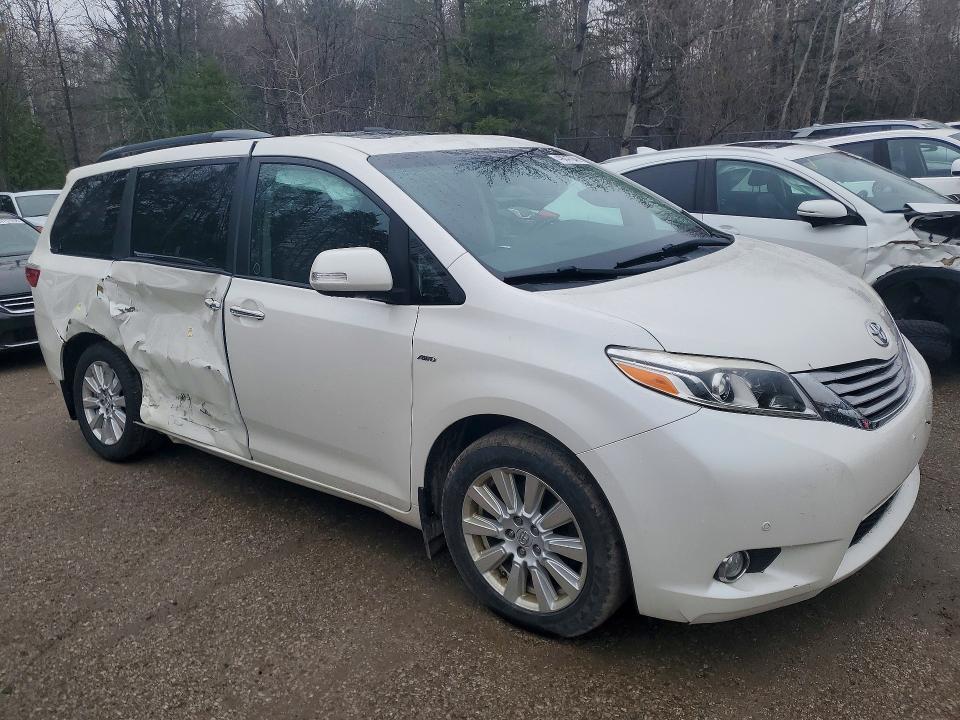 2017 Toyota Sienna VIN 5TDDZ3DC0HS167190 COPART salvage auction — SIDE, Salvage Title, sold $300 on 2026-07-30 (photo 4)