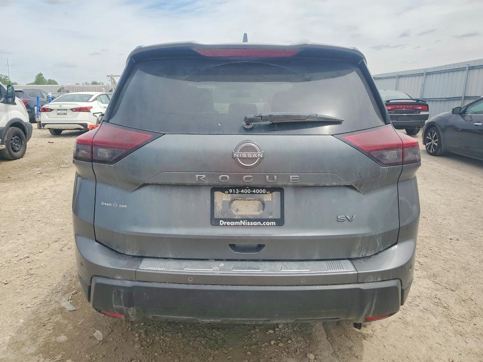 2024 Nissan Rogue VIN 5N1BT3BA4RC742433 COPART salvage auction — HAIL, Ks - Cert Of Title-Salvage, sold $8,500 on 2026-07-02 (photo 6)