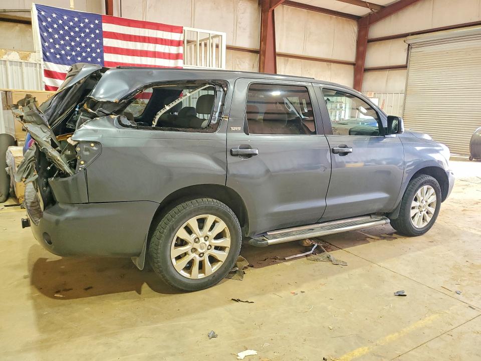 2009 Toyota Sequoia VIN 5TDZT64A79S000754 COPART salvage auction — REAR END, TX - SALVAGE VEHICLE TITLE (P), sold $1,450 on 2026-07-27 (photo 3)