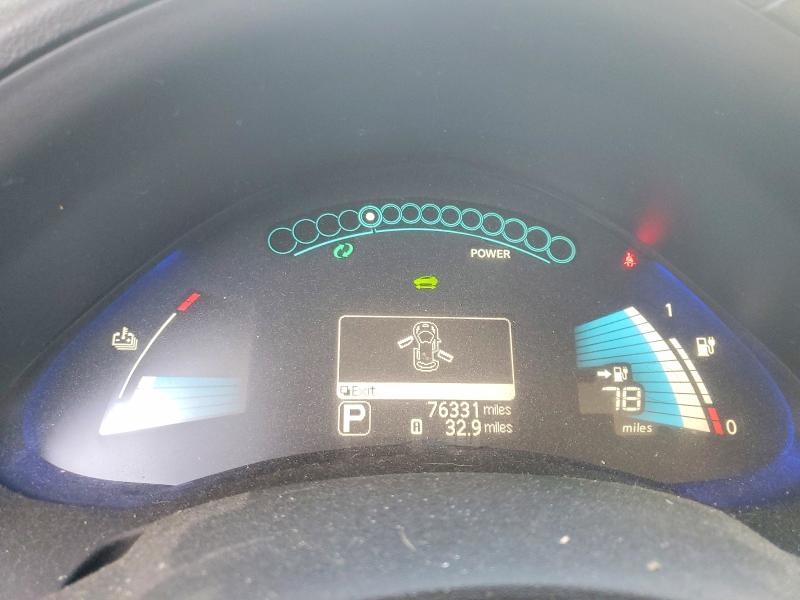 2017 Nissan Leaf VIN 1N4BZ0CP1HC310603 COPART salvage auction — REAR END, Vt - Cert Of Title-Salvage Vehicle, sold $850 on 2026-07-06 (photo 9)