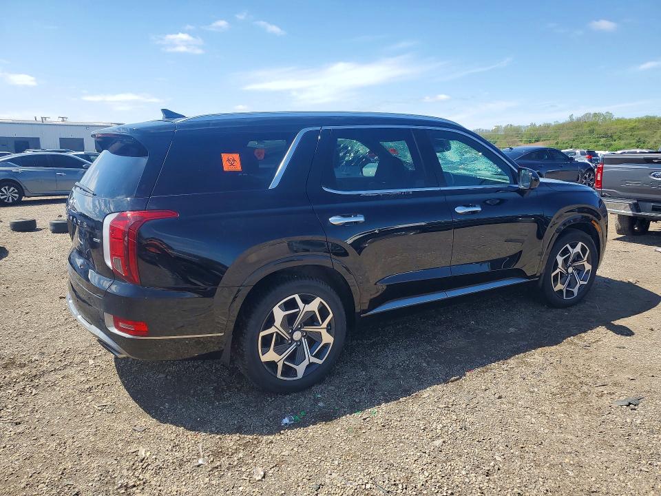 2022 Hyundai Palisade VIN KM8R7DHE7NU426600 COPART salvage auction — HAIL, Il - Salvage Certificate, sold $5,200 on 2026-07-29 (photo 3)