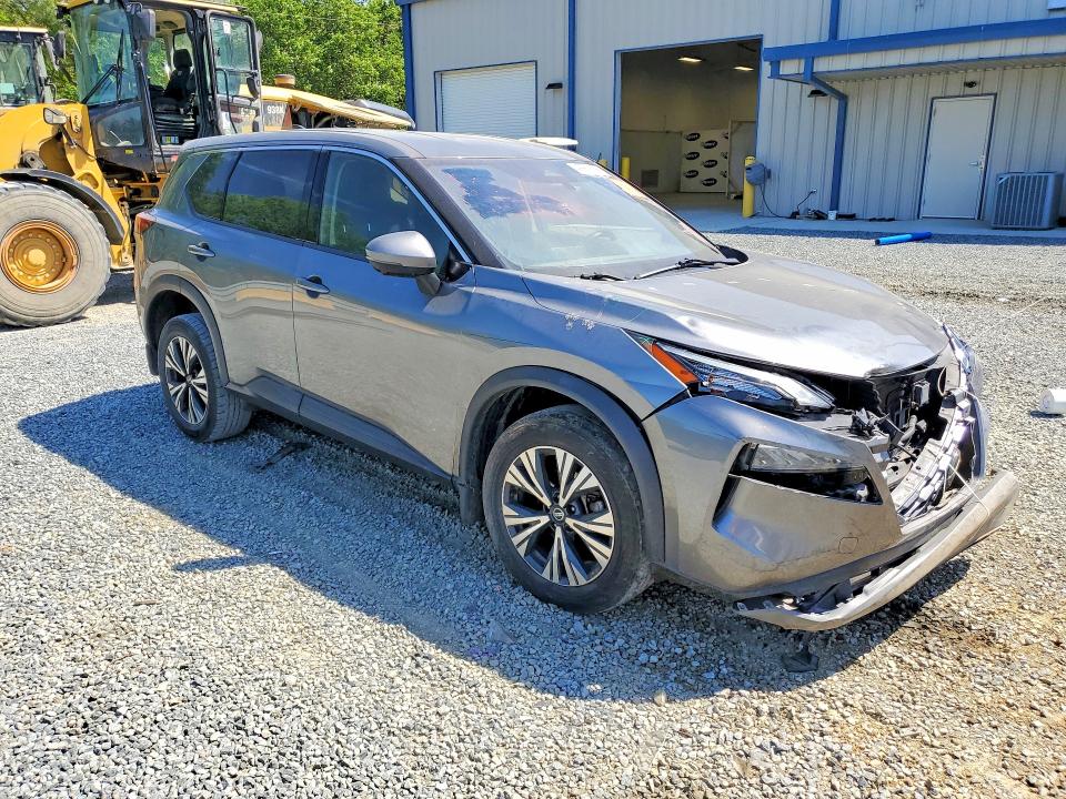 2021 Nissan Rogue VIN JN8AT3BB3MW200504 COPART salvage auction — FRONT END, Nc - Salvage Certificate Of Title, sold $5,800 on 2026-07-02 (photo 4)