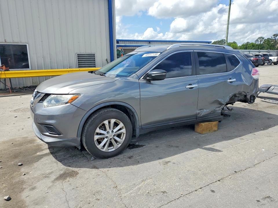 2015 Nissan Rogue VIN KNMAT2MT8FP516280 COPART salvage auction — REAR END, Fl - Cert Of Title Slvg Rebuildable, sold $1,050 on 2026-07-09 (photo 1)