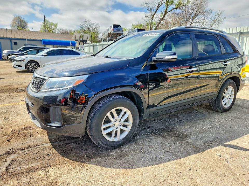 2014 Kia Sorento VIN 5XYKT4A75EG458931 COPART salvage auction — REAR END, Ks - Cert Of Title-Salvage, sold $2,100 on 2026-07-22 (photo 1)
