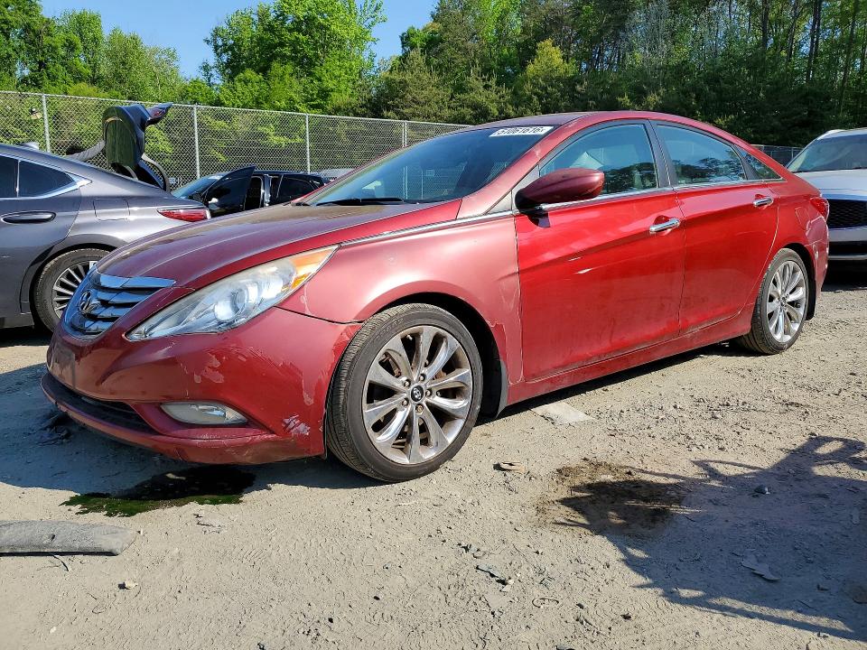 2012 Hyundai Sonata VIN 5NPEC4AC9CH384672 COPART salvage auction — FRONT END, Md - Cert Of Salvage < 75% Damage, sold $650 on 2026-07-24 (photo 1)