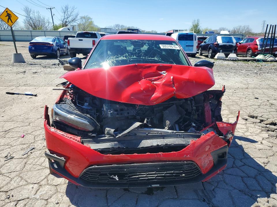 2022 Honda Civic VIN 2HGFE2F59NH571582 COPART salvage auction — FRONT END, IL - SALVAGE CERTIFICATE, sold $3,950 on 2026-07-03 (photo 5)