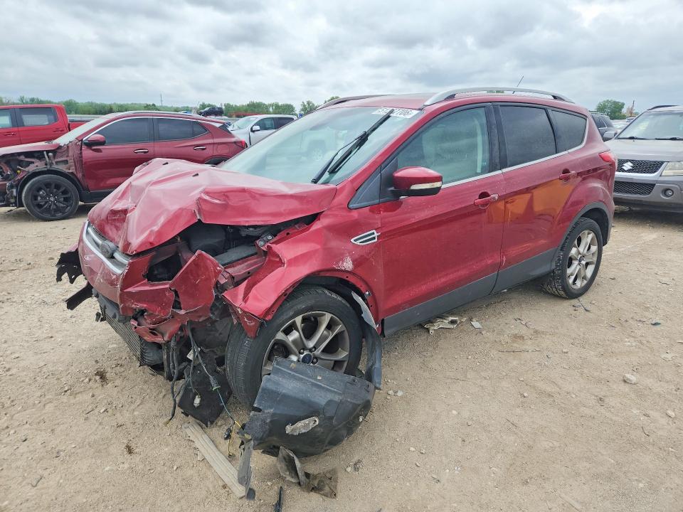 2015 Ford Escape VIN 1FMCU0J9XFUB36275 COPART salvage auction — FRONT END, Ks - Cert Of Title-Salvage, sold $500 on 2026-07-02 (photo 1)