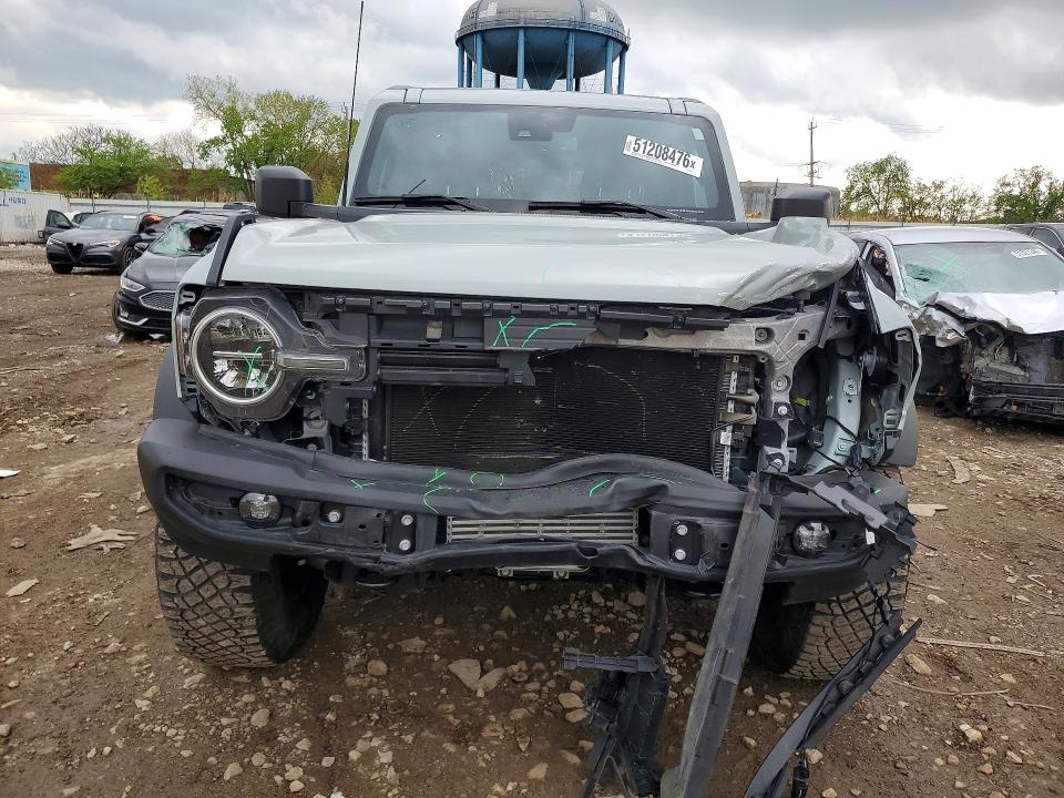 2023 Ford Bronco VIN 1FMEE5DP8PLB92638 COPART salvage auction — FRONT END, Il - Salvage Certificate, sold $15,700 on 2026-07-29 (photo 5)