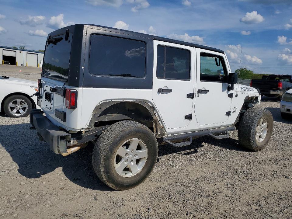 2016 Jeep Wrangler unlimited VIN 1C4BJWDG9GL189398 COPART salvage auction — FRONT END, Ar - Certificate Of Title (P), sold $5,600 on 2026-07-08 (photo 3)