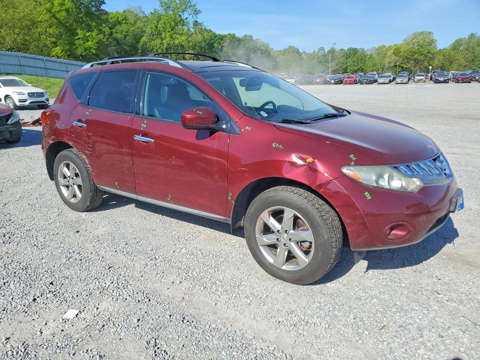 2010 Nissan Murano VIN JN8AZ1MW5AW133337 COPART salvage auction — FRONT END, NC - SALVAGE CERTIFICATE OF TITLE, sold $675 on 2026-07-22 (photo 4)