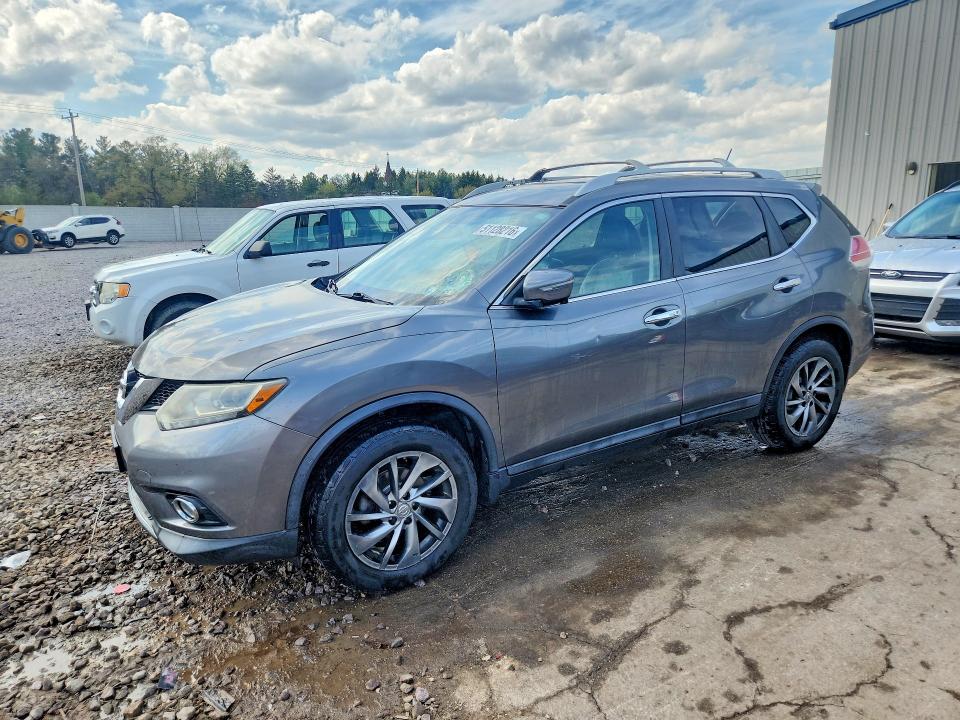 2015 Nissan Rogue VIN 5N1AT2MV5FC848990 COPART salvage auction — HAIL, WI, sold $1,150 on 2026-08-03 (photo 1)