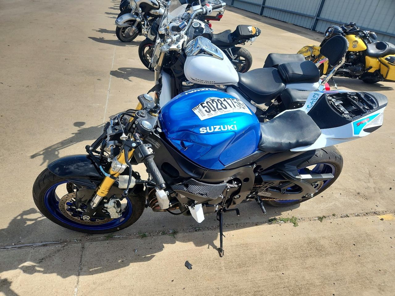 2024 Suzuki GSX-R750 VIN JS1GR7MA0R7101487 COPART salvage auction — Front End, TX - SALVAGE VEHICLE TITLE, sold $1,250 on 2026-06-25 (photo 3)