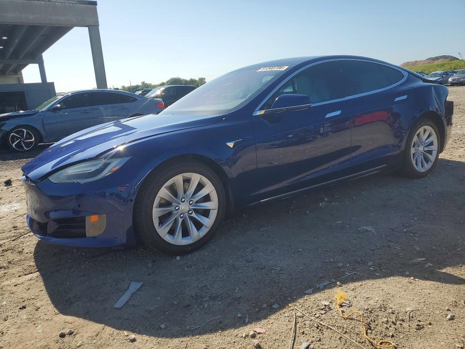2017 Tesla Model s VIN 5YJSA1E11HF185587 COPART salvage auction — REAR END, Ca - Salvage Certificate, sold $4,700 on 2026-07-02 (photo 1)