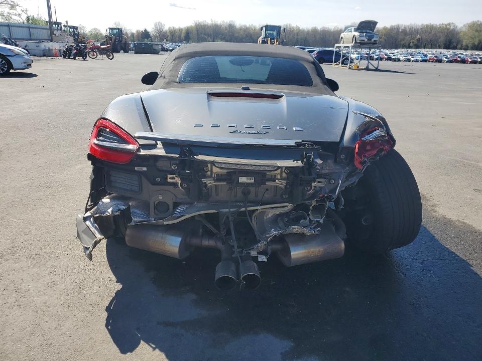 2013 Porsche Boxster VIN WP0CA2A84DS112949 COPART salvage auction — REAR END, Nj - Cert Of Title-Salvage, sold $9,000 on 2026-07-07 (photo 6)