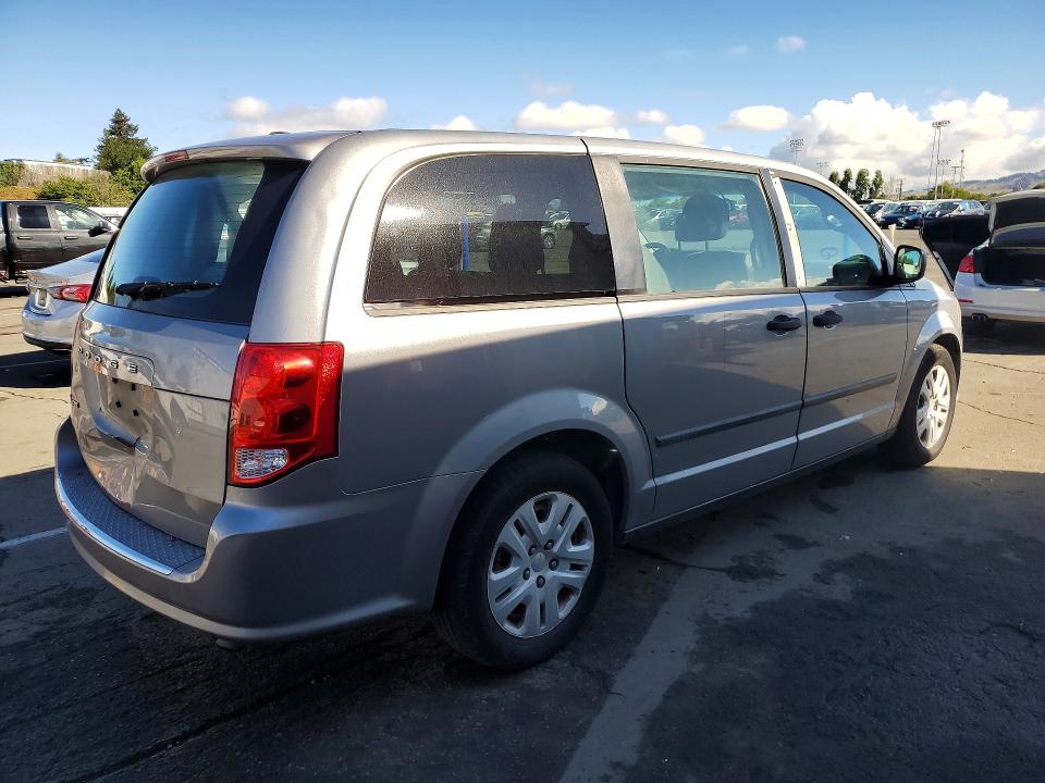 2015 Dodge Caravan VIN 2C4RDGBG6FR580948 COPART salvage auction — REAR END, Ca - Dis/Dlr/Exp App For Dup Clean, sold $450 on 2026-07-10 (photo 3)