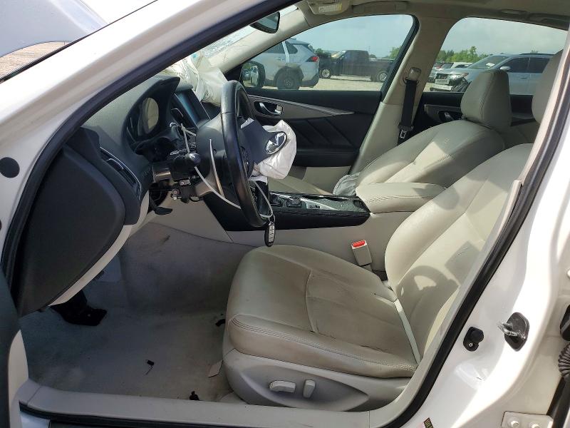 2014 Infiniti Q50 VIN JN1BV7AR2EM695486 COPART salvage auction — FRONT END, Tx - Salvage Vehicle Title, sold $1,400 on 2026-07-10 (photo 7)