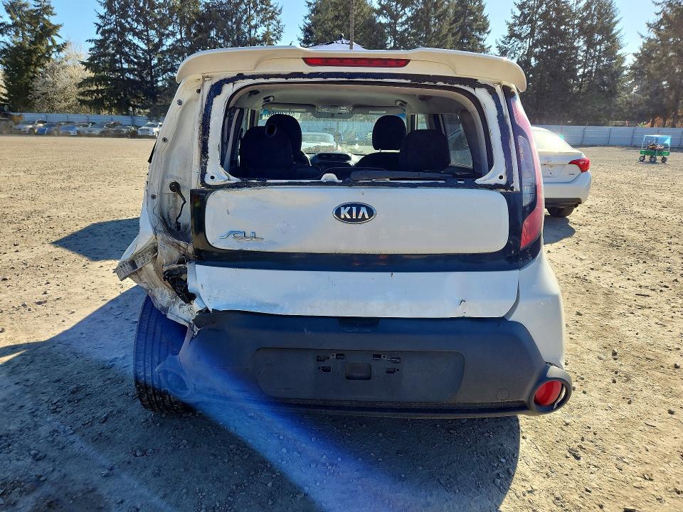 2016 Kia Soul VIN KNDJN2A26G7277738 COPART salvage auction — REAR END, Wa - Bill Of Sale, sold $675 on 2026-07-17 (photo 6)