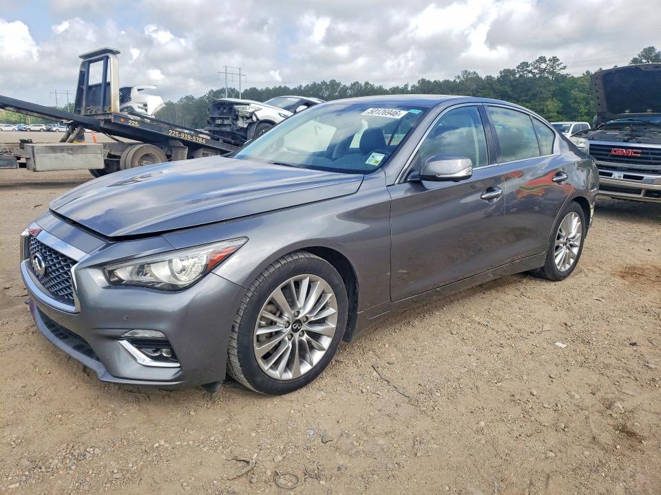 2021 Infiniti Q50 VIN JN1EV7BP7MM700920 COPART salvage auction — REAR END, Salvage Title, sold $4,700 on 2026-07-28 (photo 1)