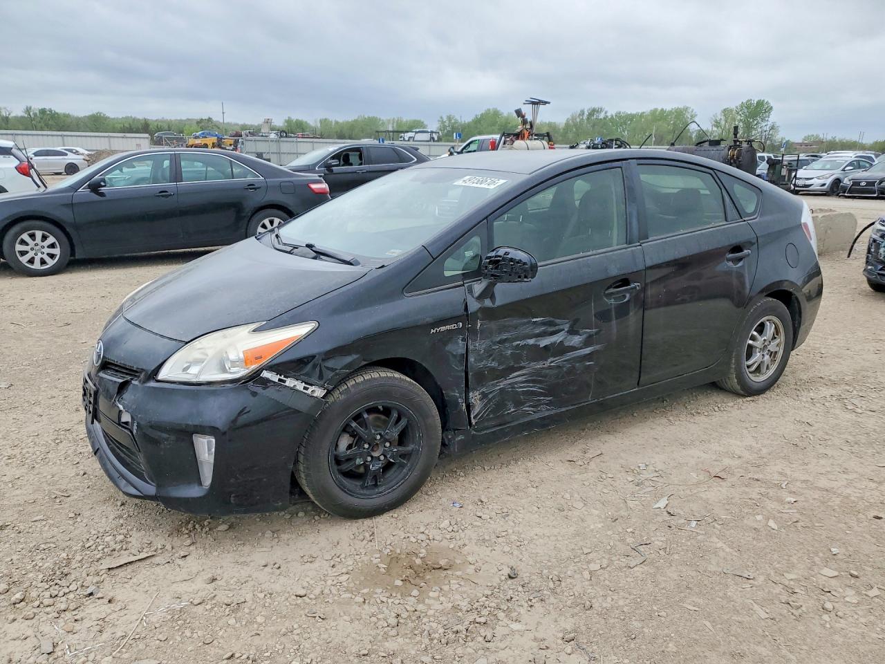 2014 Toyota Prius VIN JTDKN3DU3E0378345 COPART salvage auction — Side, MO - SALVAGE CERTIFICATE OF TITLE, sold $1,300 on 2026-06-30 (photo 1)