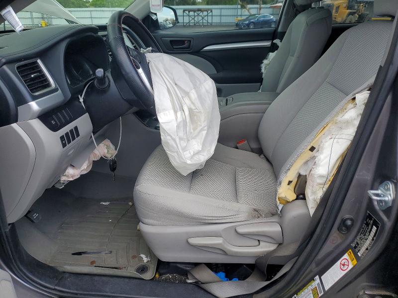 2018 Toyota Highlander VIN 5TDZARFHXJS036430 COPART salvage auction — FRONT END, Ca - Salvage Certificate, sold $6,100 on 2026-07-08 (photo 7)