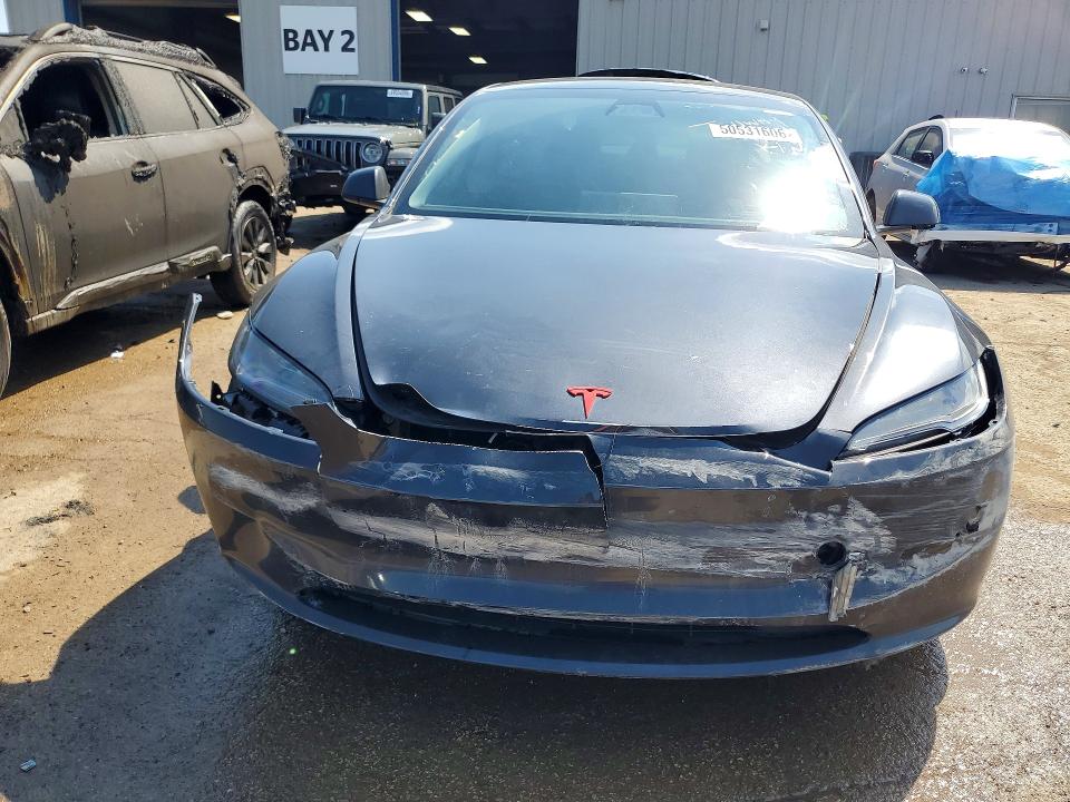 2024 Tesla Model 3 VIN 5YJ3E1EA7RF721713 COPART salvage auction — FRONT END, Il - Salvage Certificate, sold $11,000 on 2026-07-21 (photo 5)