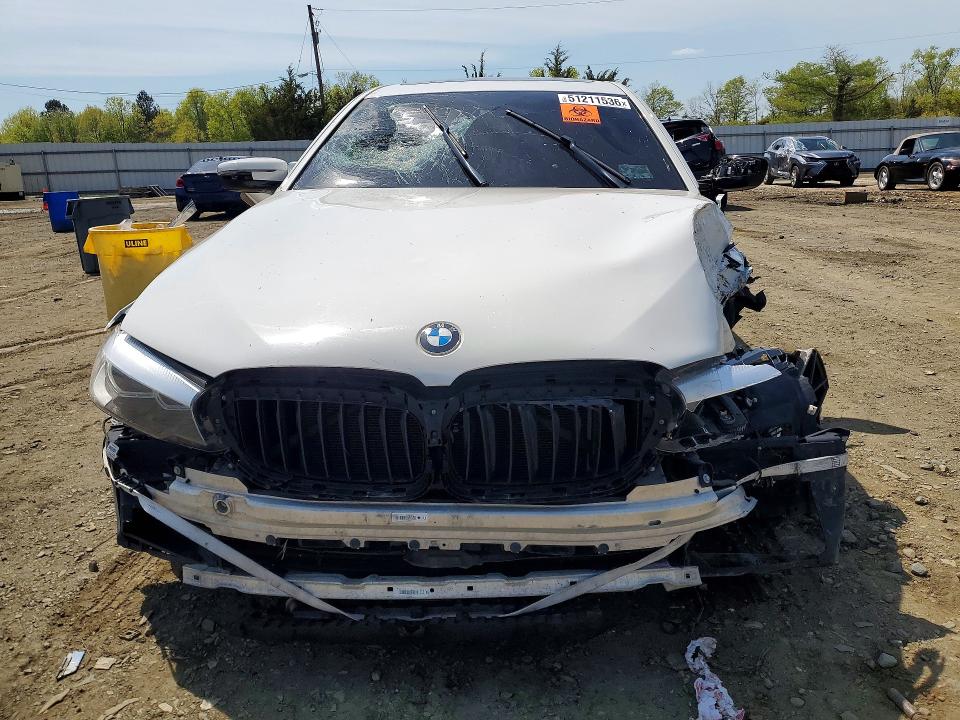 2018 BMW 5er VIN WBAJA5C56JWA36912 COPART salvage auction — FRONT END, Nj - Certificate Of Title, sold $4,150 on 2026-07-13 (photo 5)
