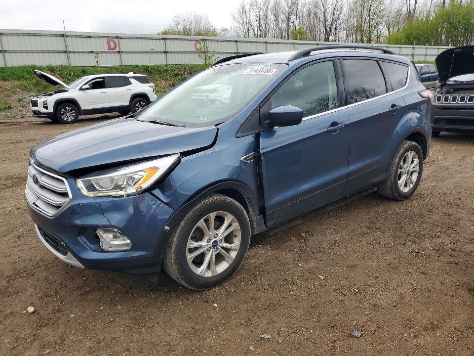 2018 Ford Escape VIN 1FMCU9HD6JUC79814 COPART salvage auction — FRONT END, Mi - Certificate Of Title, sold $350 on 2026-07-22 (photo 1)