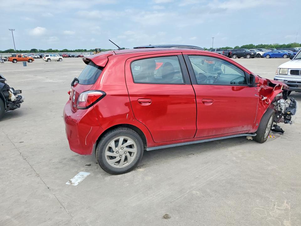 2022 Mitsubishi Mirage VIN ML32AUHJ4NH009774 COPART salvage auction — FRONT END, Tx - Salvage Vehicle Title, sold $1,400 on 2026-07-06 (photo 3)