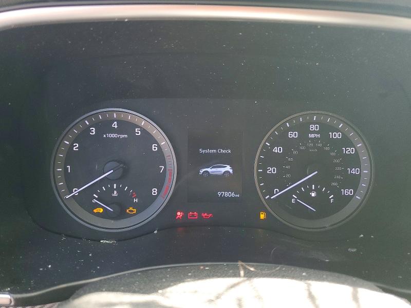 2020 Hyundai Tucson VIN KM8J33A4XLU205901 COPART salvage auction — ROLLOVER, Tx - Salvage Vehicle Title, sold $2,500 on 2026-07-17 (photo 9)